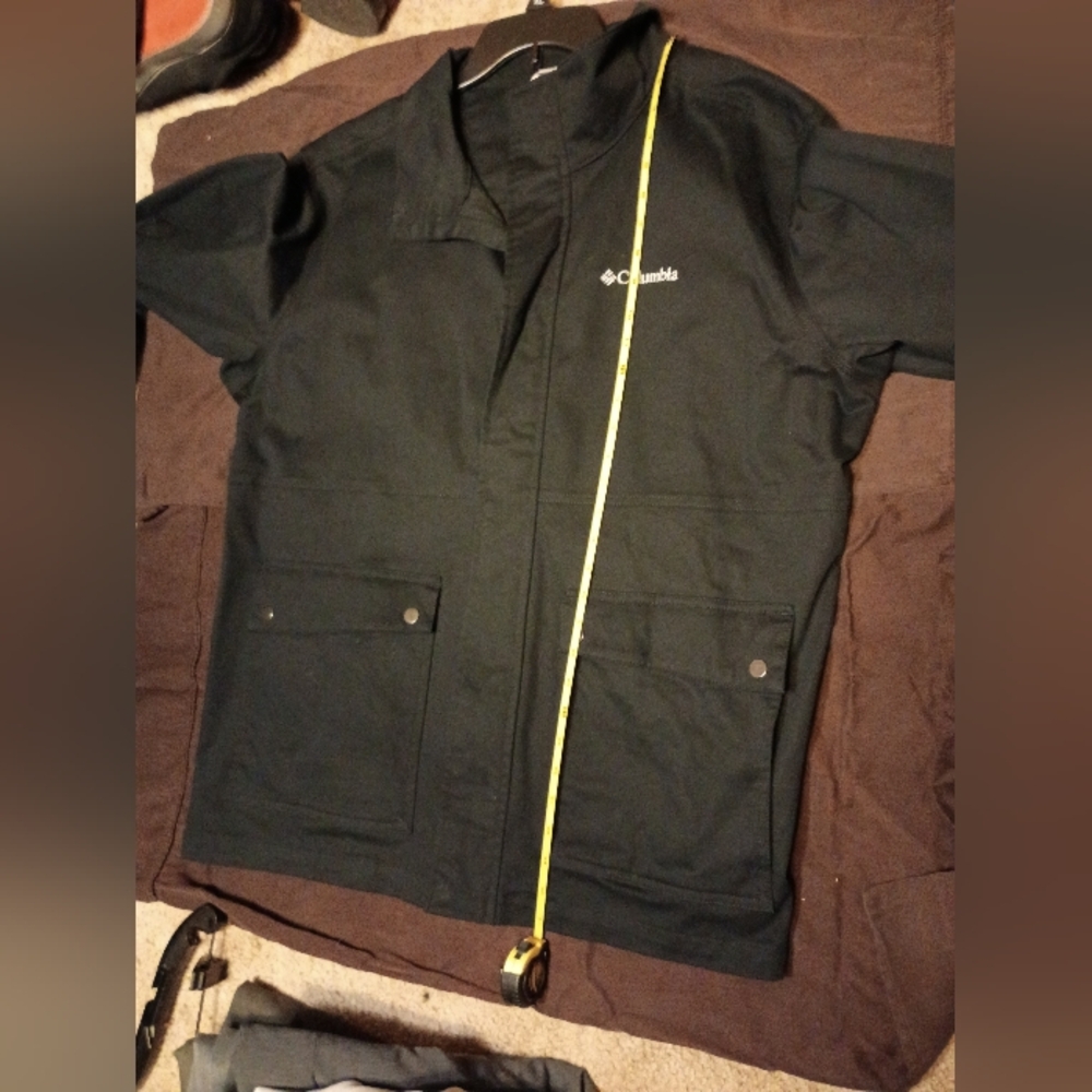 Columbia Loma Vista Black Field Jacket Snap/Zipper Men’s XL - Picture 10 of 11